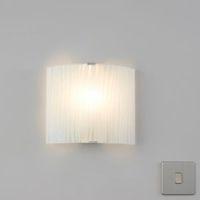 Zebra Stripe Frosted Effect Wall Light