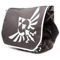 Zelda Polyester Messenger Bag With Embroider Link Logo Black/white (mb00gtntn)