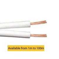 Zexum 13 Strand 2 Core Figure of 8 White Speaker Cable