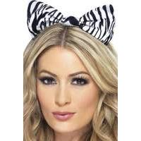 Zebra Bow On Headband