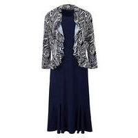 Zebra Print Dress & Shrug L45