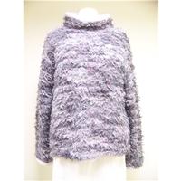 zepla shaggy look fleece lined jumper zepla grey jumper