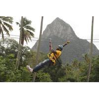 zipline adventure through morne coubarils estate in st lucia