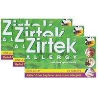 Zirtek Allergy Tablets Triple Pack