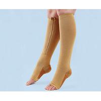 zip up compression socks with copper nylon and elastane