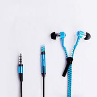 Zipper 3.5mm In-Ear Earbuds Earphone Headset Headphone For iPhone Samsung