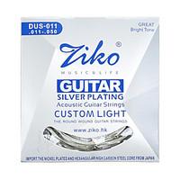 ziko acoustic guitar strings set dus011 silver plating 6 strings for a ...