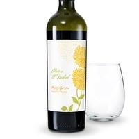 Zinnia Bloom Wine Label