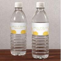 Zinnia Bloom Water Bottle Label