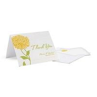 Zinnia Bloom Thank You Card