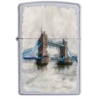 Zippo Classic Tower Bridge Satin Chrome