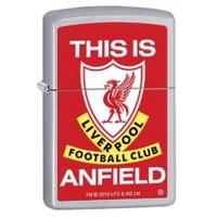 zippo liverpool fc this is anfield satin chrome windroof lighter