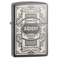 zippo quiality logo classic black ice