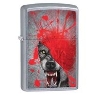 zippo wolf classic street chrome