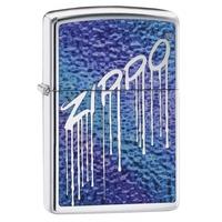 zippo fusion liquid high polish chrome design regular lighter