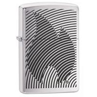 zippo flame classic brushed chrome