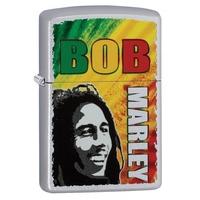 zippo bob marley satin chrome regular lighter