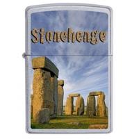 Zippo Classic Stonehenge Satin Chrome