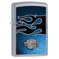 zippo blue harley davidson street chrome windproof lighte