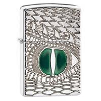 Zippo Fire Breathing Windproof Lighter High Polish Chrome