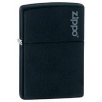 zippo logo black matte lighter