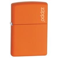 zippo logo orange matte lighter