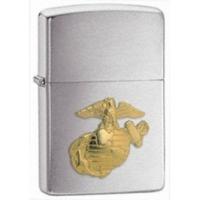 Zippo US Marines Emblem Brushed Chrome Windproof Lighter