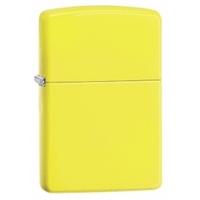 zippo regular neon yellow windproof lighter