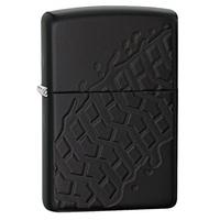 zippo tire tread armour black matte windproof lighter