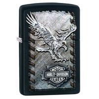Zippo Harley Davidson Iron Eagle Black Matte Windproof Lighter