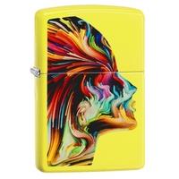 Zippo Colourful Head Neon Yellow Regular Lighter