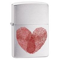 Zippo Heart Thumbprints Windproo...