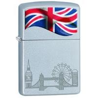 Zippo Classic London & London Bridge Satin Chrome