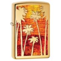 zippo sunset classic high polish brass