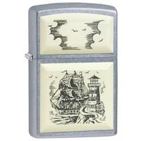 Zippo Ship and Lighthouse Classic Street Chrome