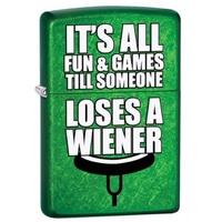 Zippo Unisex Its All Fun and Games Green