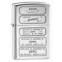 Zippo Bottom Stamps High Polish Chrome Windproof Lighter