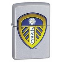 Zippo Leeds United FC Satin Chrome Windproof Lighter