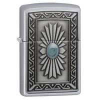 Zippo Southwest Sun Satin Chrome Regular Lighter