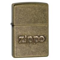 Zippo Stamp Antique Brass Regular Lighter