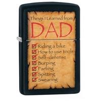 Zippo Things I Learned From Dad Windproof Lighter