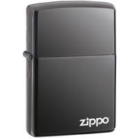 Zippo With Logo Black Ice Lighter