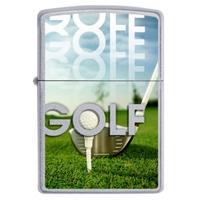 zippo classic golf satin chrome