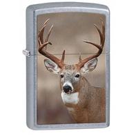 zippo deer street chrome lighter