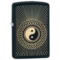 Zippo Yin and Yang Classic Armor Black Matte