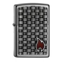 Zippo Flame Windproof Pocket Lighter Satin Chrome