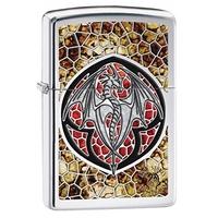 Zippo Unisex Annes Stokes-Dragon Windproof Pocket Lighter High Polish Chrome