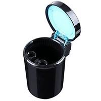 ZIQIAO Movable Ashtray Car LED Light Ashtray Auto Travel Ash Holder Cup