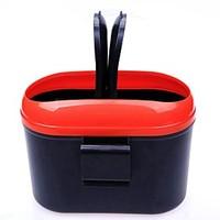 ZIQIAO Universal Car Trash Bin Can Garbage Dust Case Holder