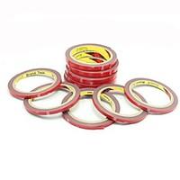 ZIQIAO Car Styling 6mm Car Truck 3M Tape Double-sided Acrylic Foam Adhesive Tape Automotive 3 Meters Long